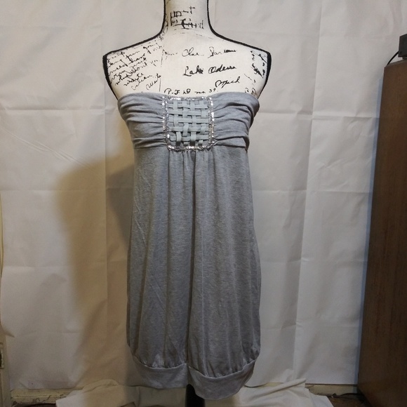 Gray Lattice Top - Picture 1 of 2